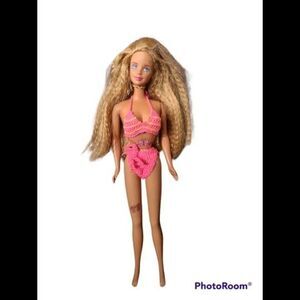 Vintage Mattel 1998 Butterfly Art Tattoo Barbie, Crimped Hair